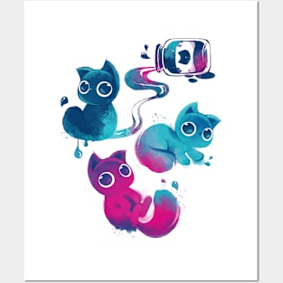 Galaxy Ink kittens! Posters and Art